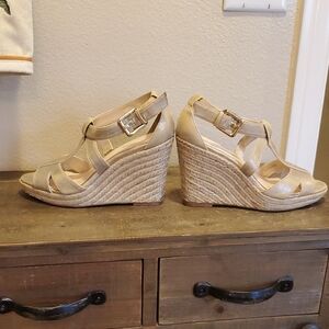 Women's Tan Wedge Sandals